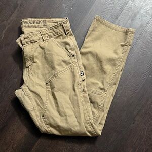 Workwear Tan Boot Cut Pants